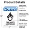 Signmission Fire Safety No Storage OSHA Notice Sign, Aluminum, 7in W x 10in L, 2PK OS-2PACK-NS-A-710-V-12656 - alternate 5